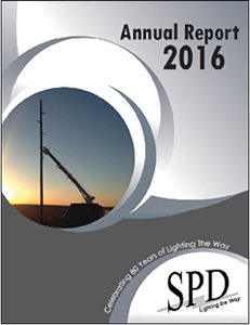 Image and link to 2016 Annual Report for Southern Public Power District
